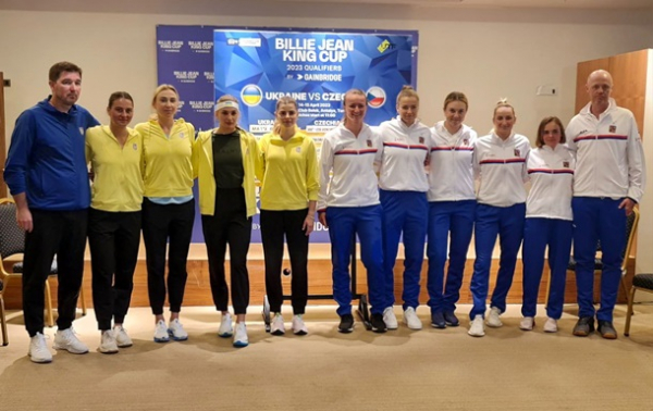 Відбулося жеребкування матчу Кубка Біллі Джин Кінг Україна - Чехія