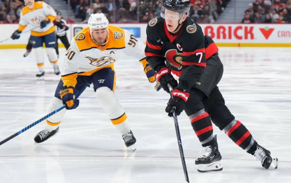 НХЛ: Оттава з камбеком здолала Нешвілл НХЛ: Оттава з камбеком здолала Нешвілл